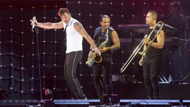 Ricky Martin el  rey del pop latino «enciende» el Palacio de Vistalegre en Madrid