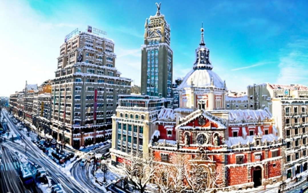 “Filomena” viste de blanco a Madrid y deja bellas fotos de la nevada en España