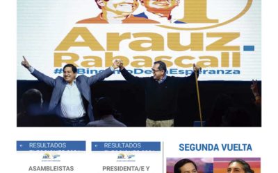 Arauz gana las elecciones en Ecuador y hay empate técnico en el segundo puesto