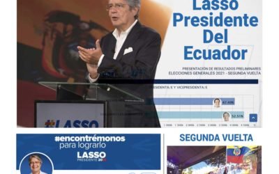 Guillermo Lasso gana las elecciones electorales en Ecuador