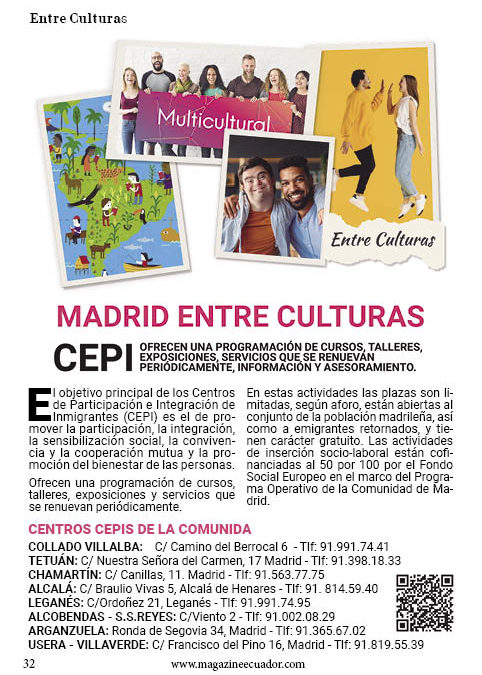 Centros de CEPIS en la comunidad de Madrid