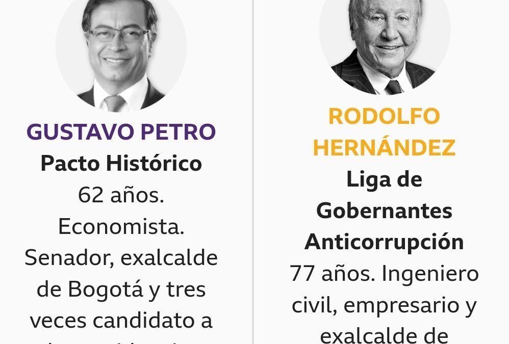 Elecciones Colombia 2022: Petro VS Rodolfo Hernández se enfrentarán en la  segunda vuelta
