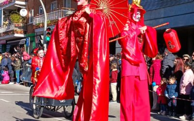 Fiestas por  el año nuevo chino en Usera | Pasacalle
