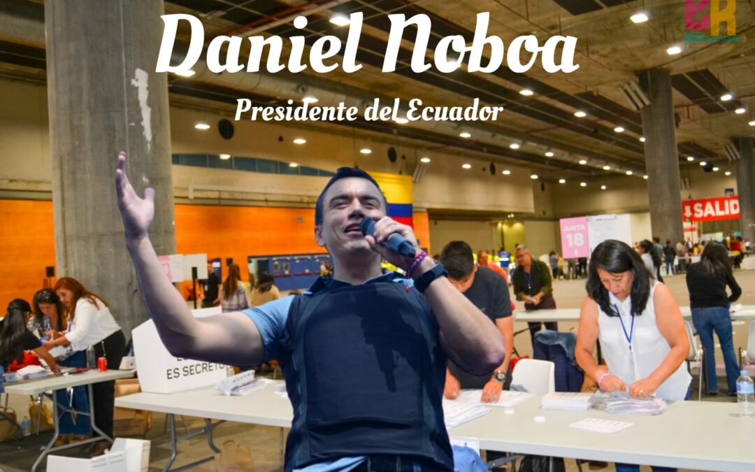 Ecuatorianos en España celebran la victoria de Daniel Noboa