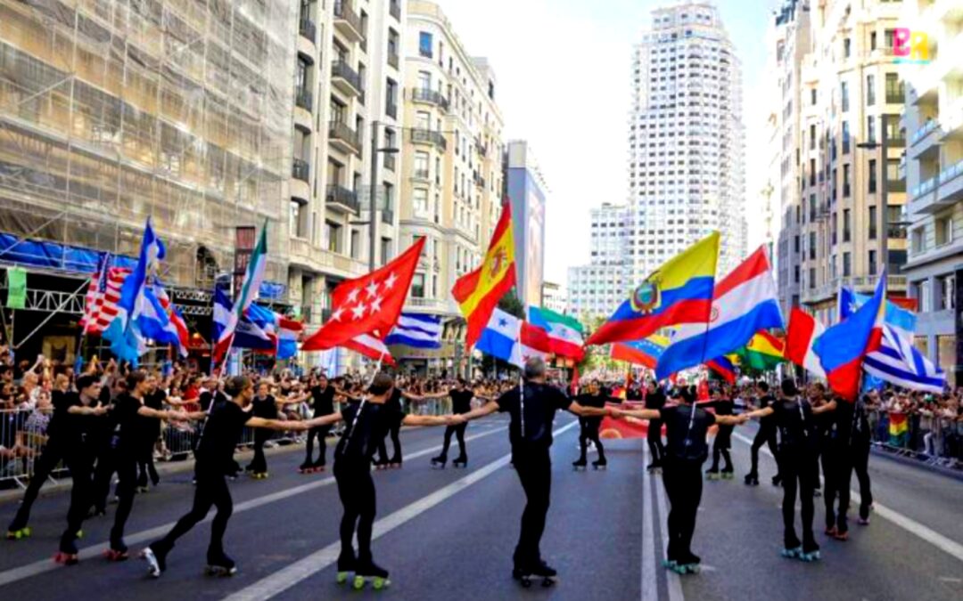 Éxito Arrollador en Gran Vía! La Cabalgata de la Hispanidad 2025 Transformó Madrid en un Carnaval Global  La celebración