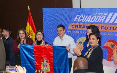 El presidente del Ecuador Daniel Noboa asistio en Madrid al Poderoso Encuentro con Mujeres Ecuatorianas que Cruzan Fronteras