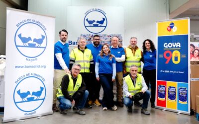 Goya Europa celebra 90 años de compromiso con una donación de 45.000 kg de alimentos al Banco de Alimentos de Madrid