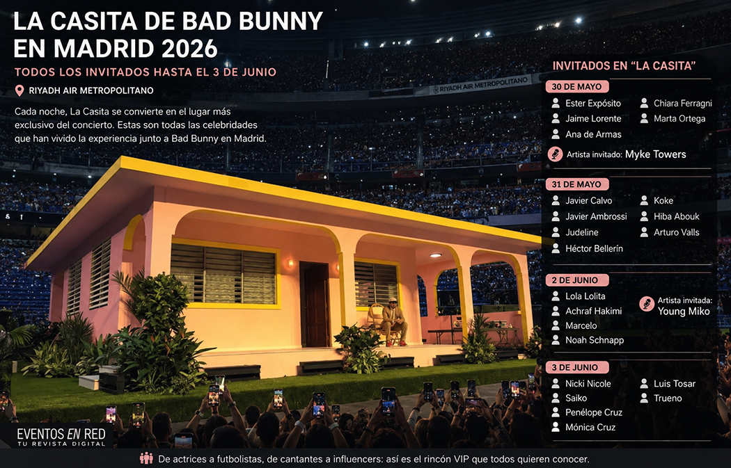 Loa 10 conciertos de Bad Bunny en Madrid: los invitados más polémicos a la casita y más curiosidades