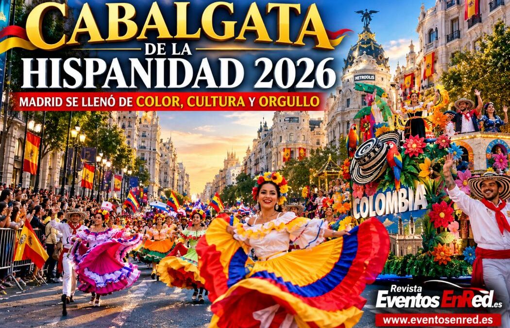 Madrid se vistió de América: la Cabalgata de la Hispanidad 2026 llenó la Gran Vía de color, música y orgullo